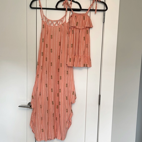 Lailana Pineapple Print Dress for Mom and Daughter 💖 - Picture 1 of 8